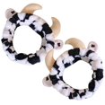 thumbnail image 5 of Here's a refined and professional product description for your **Cow Pattern Makeup Headband**:\n\n \n\n**2pcs Cow Pattern Makeup Headbands for Women –, 5 of 5