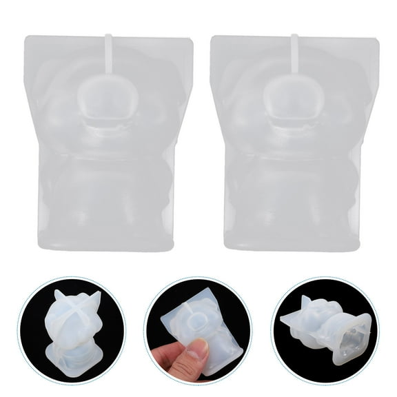 LABSERRON 2Pcs 3D Pig Shape Silicone Molds For Resin Casting Animal Casting Molds Diy Enthusiasts