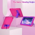 thumbnail image 4 of BMOUO Case for All-New Amazon Fire HD 10 Tablet (13th Generation 10.1", 2023 Release), Layer Duty Shockproof Rugged Case with Kickstand, Rose+Purple, 4 of 6