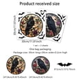 thumbnail image 2 of 2 Pack Halloween Decorations Window Clings Decor, Self-Adhesive Gothic Black Crow Bat Spooky Halloween Window Stickers, School Home Office Party Decals, Double-Side Print, 2 of 7