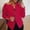 Red, variant on Hamky Blazers for Women Suit Jacket Women's Autumn Solid Color Zippered Cuffs Button Suit Jacket Women Blazer Fall Outfits PK2 5XL