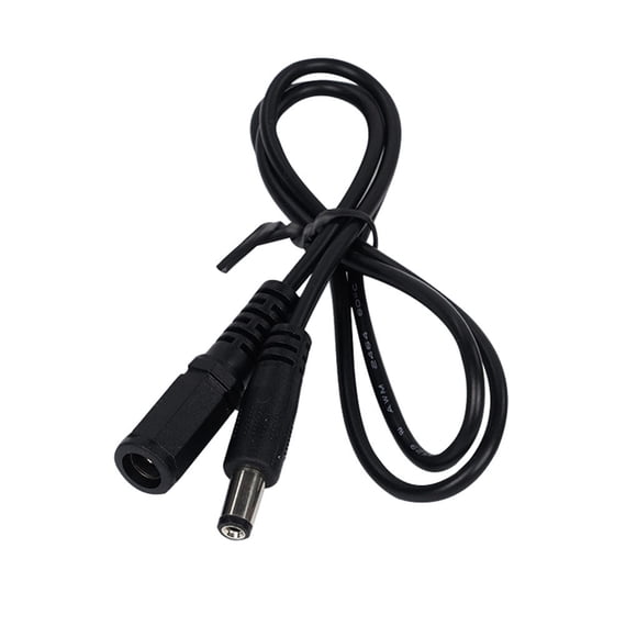 Methold Cable de CC de 1M, Cable de fuente de alimentación a de 5,5x2,1mm, Cable de extensión de adaptador de CC para lámpara LED de Electrónica