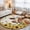 Beige, variant on Rustic Brown Cow Washable Area Rug 2 x 3 ft Farmhouse Animal Mountain Flowers Nature Soft Non Slip Rugs Stain Repellent Indoor Felt Carpet for Living Dining Room Bedroom Home Office