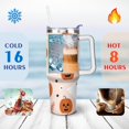 thumbnail image 4 of Happy Halloween Ghost Tumbler with Handle and Straws 40 oz Insulated Halloween Travel Mug Birthday Present for Women Girls Daughter Mom Gifts for Him/Her Coffee Mugs, 4 of 7