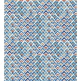 thumbnail image 3 of Japanese Duvet Cover Set, Geometric Chevron Repeating Pattern in Watercolor Style Abstract Art, Decorative 2 Piece Bedding Set with 1 Pillow Shams, Twin Size, Pale Blue Orange, by Ambesonne, 3 of 3