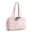 Pink, variant on Casual Shoulder Bag for Women, Lightweight Tote Bag for 14-Inch Laptop, Quilted Handbag with Leak-Proof Front Cup Pocket for Work Commute Travel, Coffee Brown