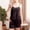 Black, variant on Royisotas Womens Soft Pajamas Sleepwear Casual Sleeveless Solid Color Silk Lace Lounge sets for Ladies Fashion