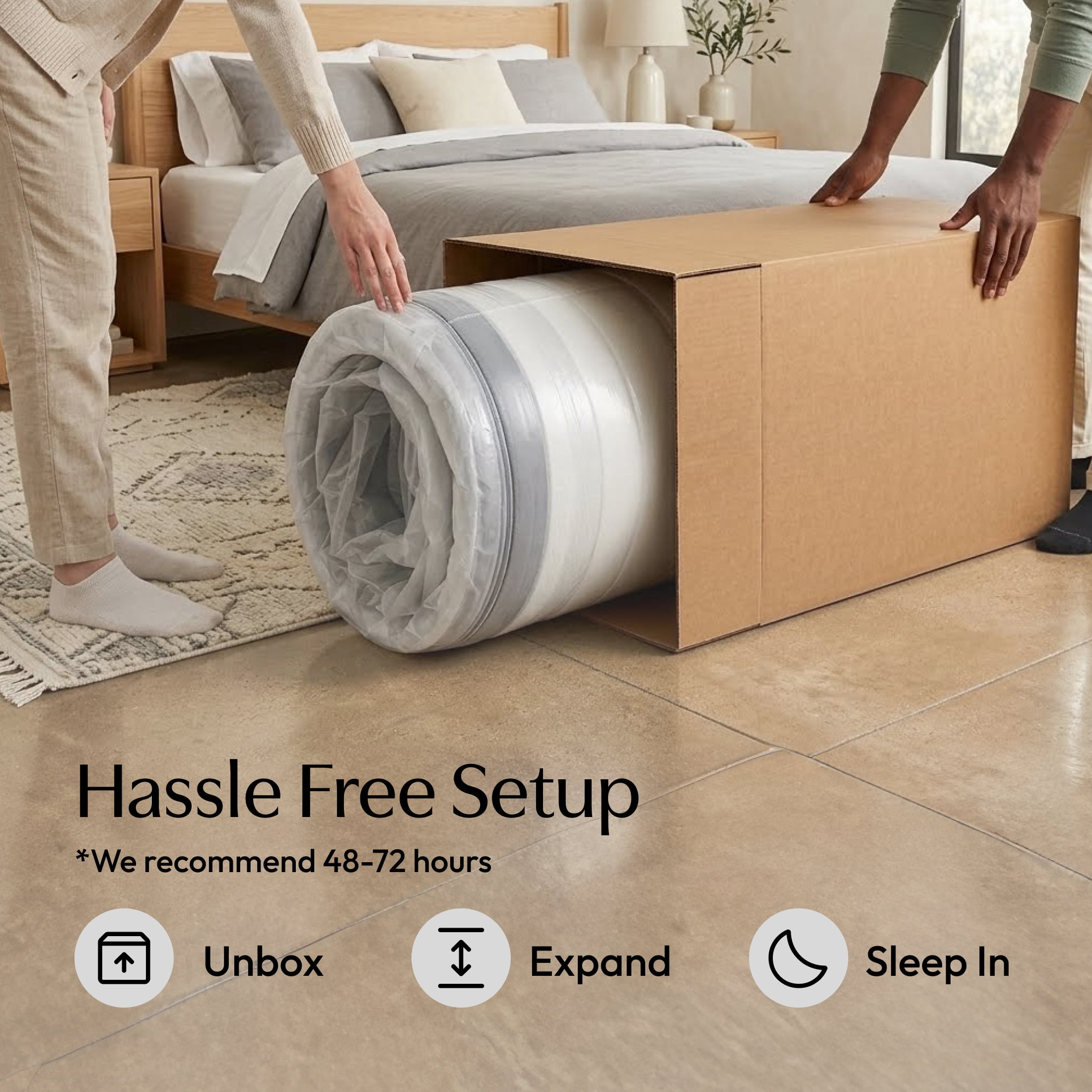 Signature Design by Ashley Chime 12 Inch California King Mattress in a Box, Ultra Plush Hybrid Gel Memory Foam Mattress with Wrapped Coils, Lumbar Support and Motion Isolation
