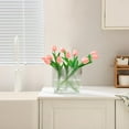 thumbnail image 4 of 10 pcs Fake Tulips, Yellow Artificial Flowers 13.5'', Fake Flowers for Decoration, Silk Flowers Bulk for Vase, Gifts, Wedding, Home Kitchen, Centerpieces, Mother's Day, Valentine’s Day, 4 of 5