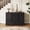 Black, variant on Ataujin Farmhouse Sideboard Buffet Cabinet, 47" Kitchen Storage Cabinet, Sideboard Storage credenza with 5 Drawers and 2 Doors, Wood Coffee Bar Cabinet, Buffet Table for Dining Room Living Room