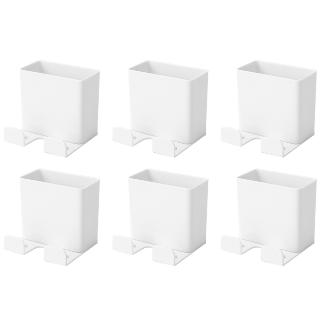 Soporte Pared Caja Almacenamiento Control Remoto Organizador Enchufe para () Blanco