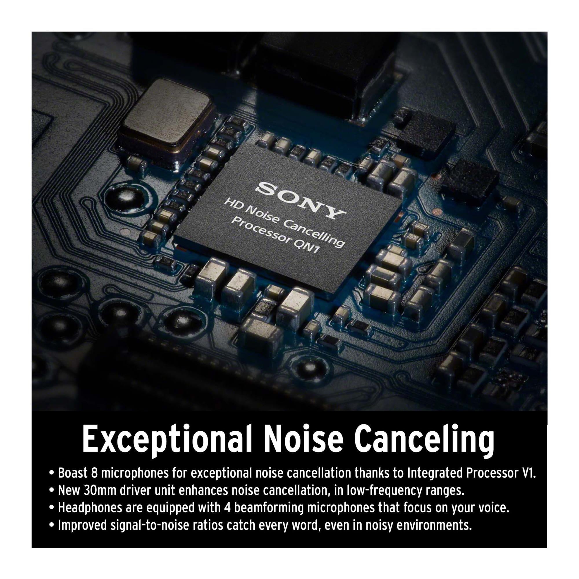 Sony WH-1000XM5 Wireless Noise Canceling Over-Ear Headphones (Black) Bundle