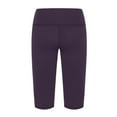 thumbnail image 6 of SELONE Leggings for Women Tummy Control Capris With Pockets High Waist Casual Yogalicious Summer Utility Dressy Everyday Soft Capris Leggings Capri Jeggings Athletic Leggings for Women 1-Purple S, 6 of 9