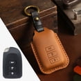 thumbnail image 1 of Car Key Fob Cover Case Protector For Toyota Yaris Car Key Case Fob Cover Genuine Leather Premium, 1 of 24