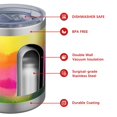 thumbnail image 4 of 12oz Tumblers Colorful Tie Dye Wave Pattern Vacuum Insulated Stainless Steel Travel Tumbler Cups Mug with Lid and Straw for Beer,Coffee,Beverages with Cleaning Brush for Cold & Hot Drinks, 4 of 5