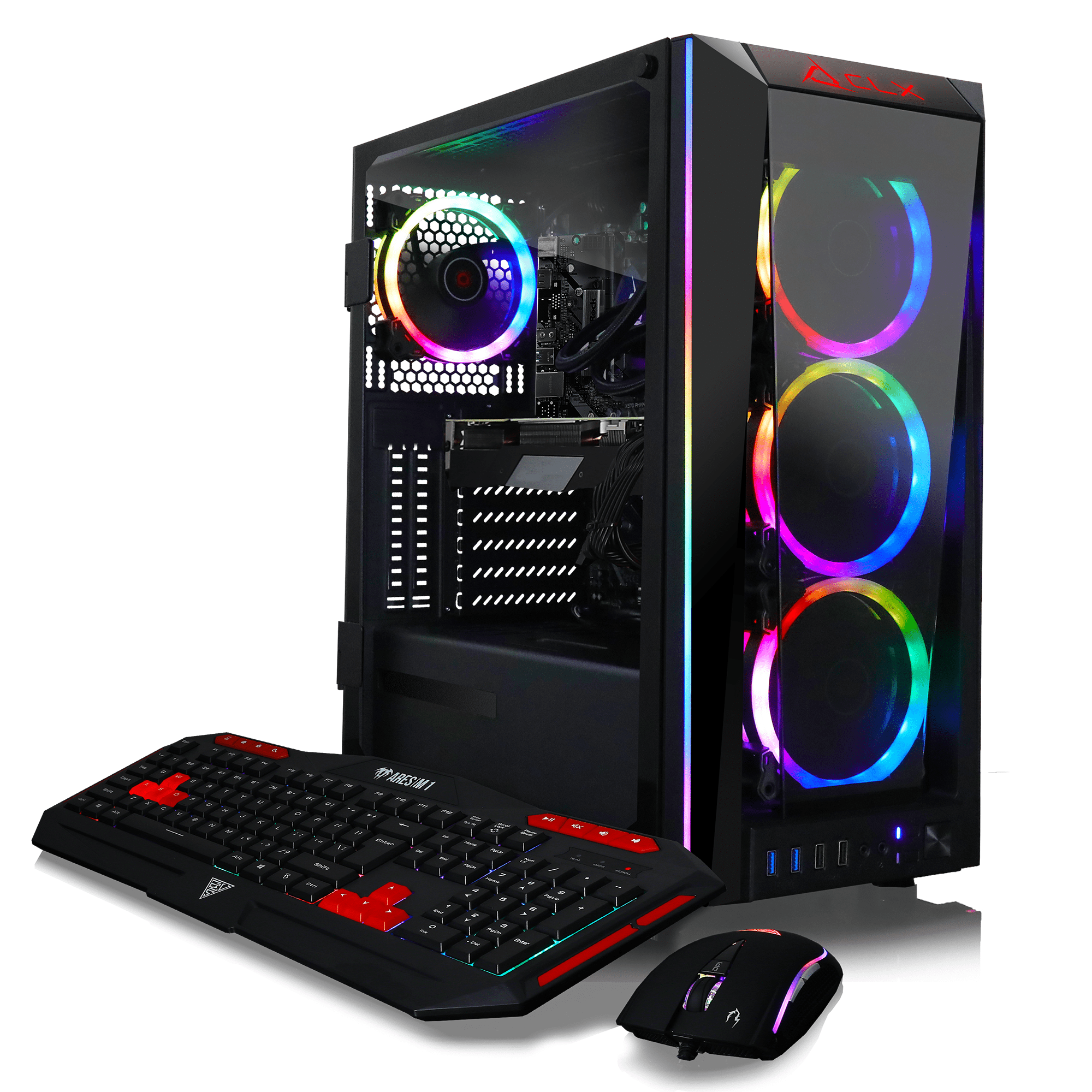 CLX SET VR-Ready Gaming Desktop - Liquid Cooled Intel Core i9 10900K 3.7Ghz 10-Core Processor, 16GB DDR4 Memory, GeForce RTX 3080 10GB GDDR6X Graphics, 480GB SSD, 2TB HDD, WiFi, Windows 10 Home 64-bit
