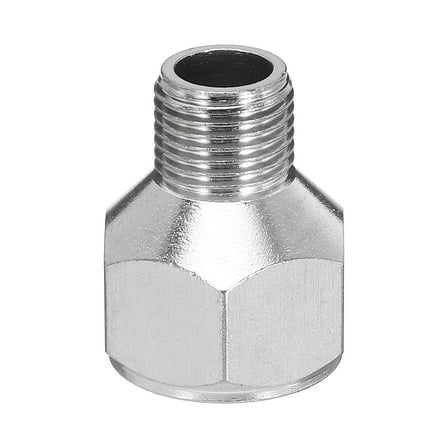1/8 to 1/4  Air Brush Hose Adapter, 1PCS 1/8" BSP Male to 1/4" BSP Female Fitting Conversion Adapter Nipple Connector