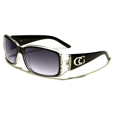 Hot New Black Clear Bling Style Rhinestone Fashion CG Eyewear Sunglasses