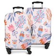 thumbnail image 2 of Stretch Luggage Cover S(18-20in)– Elastic Travel Suitcase Protector with Handle Openings & Bottom Closure, Washable Polyester Spandex Suitcases Cover, Floral Flowers Print, 2 of 5