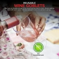 thumbnail image 3 of Verre à Vin en Plastique Transparent Recyclable - Gobelet Incassable - Gobelets Jetables et Réutilisables pour Champagne, Dessert 20 Pcs, 3 of 5