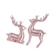 thumbnail image 4 of 2 Piezas Figuras de Reno Esculturas Modernas Estatuillas de Ciervo Ornamento Animal Material Resina Adecuado para Escritório Sala Dormitorio Fotografí Oro rosa, 4 of 8