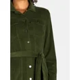 thumbnail image 3 of Time and Tru Women's Long Sleeve Utility Dress, Sizes XS -XXXL, 3 of 4