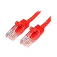 thumbnail image 2 of StarTech.com Cat5e Ethernet Câble - 15 Pieds - Rouge - Câble de Patch - Câble Cat5e Sans Accroc - Câble Réseau - Cordon Ethernet - Câble Cat 5e - 15 Pieds (45PATCH15RD) - Câble de Patch - RJ-45 (m) à RJ-45 (m) - 10 Pieds - UTP - Cat 5e - Sans Accroc - Rouge, 2 of 2