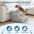 thumbnail image 6 of PETMAKER 3-Step Pet Stairs with Removable Zippered Microfiber Cover (Gray), 6 of 8