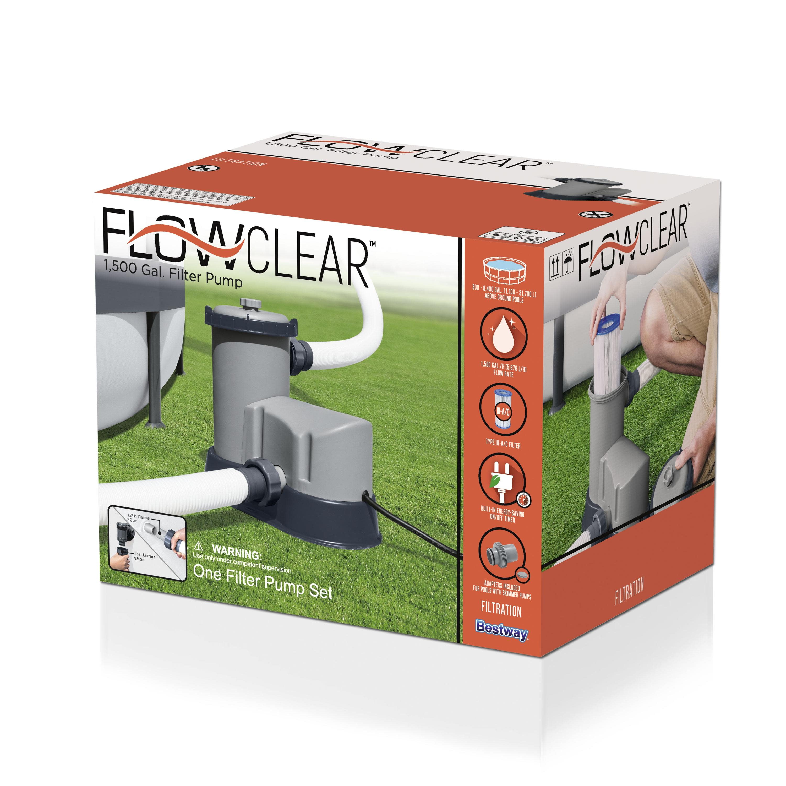 Flowclear 1500 gal. Above-Ground Pool Pump
