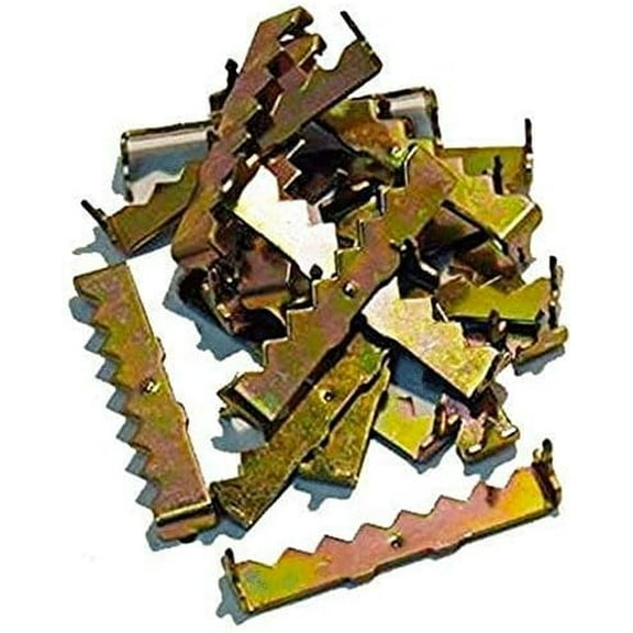 888 Mfg 20-Piece 1.75" Brass Plated Steel Sawtooth Picture Hangers, 5 lb Maximum Load
