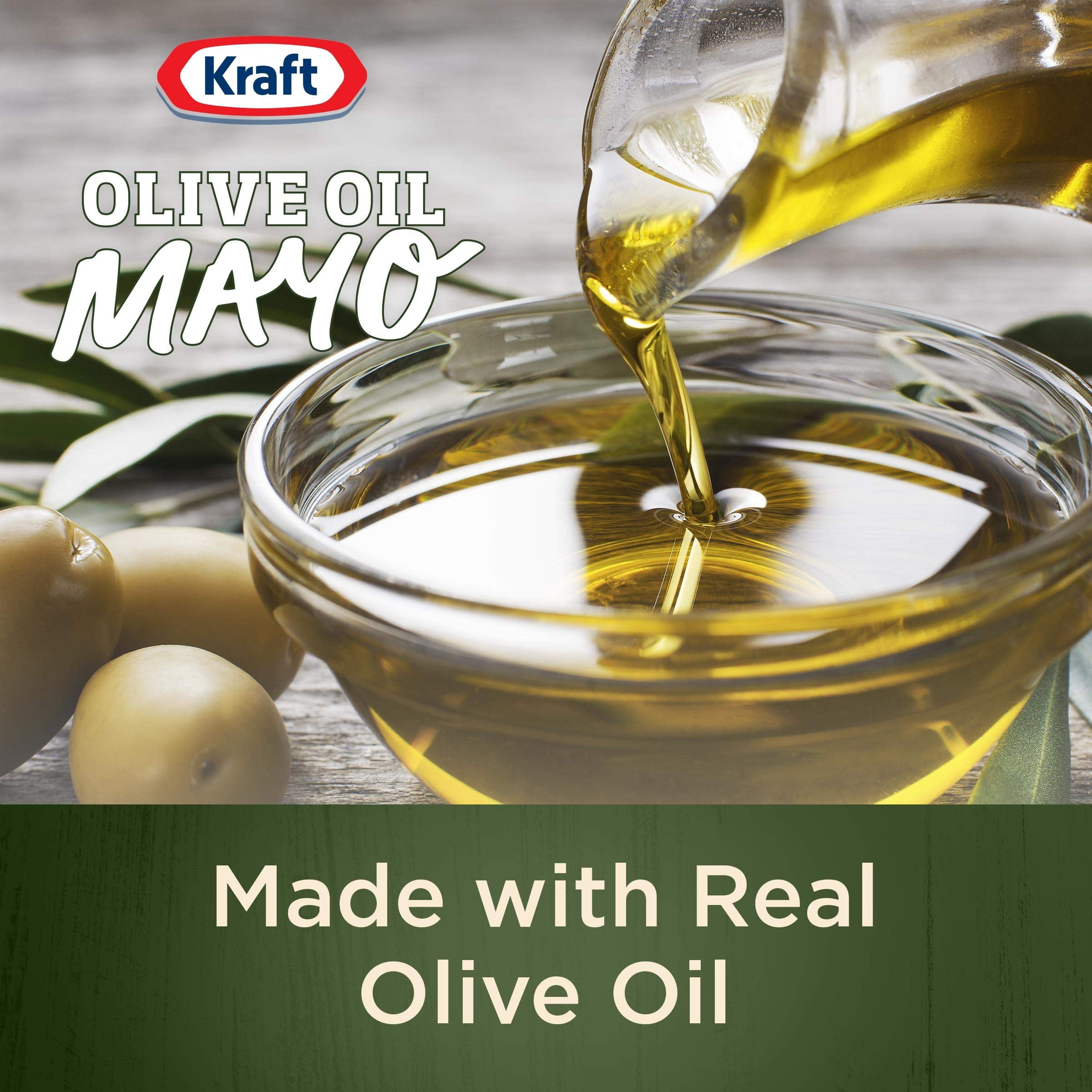 Kraft Mayo with Olive Oil, 30 oz (Pack of 18)