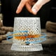 thumbnail image 1 of Taza De Agua De Vidrio 1 pc Crystal Spinning Whiskey Glass Clear Glass with Soft Rotation Base for Spirits and Cocktails 3.94x3.94x3.15" JASKFLY, 1 of 7