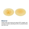 thumbnail image 4 of Screw Cap Covers, 80 Pack 16.7x4.3mm Plastic Screw Decoration Cover, Dark Beige, 4 of 5