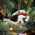 thumbnail image 2 of Hangs Sleeping Angel Dog Christmas Pendant Cartoon Decoration for Tree Home Festive Unique Design for Holiday Celebration, 2 of 5