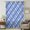 Blue, Navy, Cobalt, White, variant on Green Plaid Sheer Curtains 45 Inches Long for Bedroom, White Stripes Modern Grids Geometric Light Filtering Privacy Drapes, Breathable Semi Sheer Short Window Treatment for Kitchen Cafe Bathroom