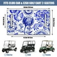 thumbnail image 4 of 51" x 31" Paisley Patterned Golf Cart Seat Cover, Comfortable Microfiber Towel Blanket for Most Front Bench Seats, 4 of 9