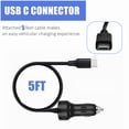 thumbnail image 3 of FITE ON Compatible Car Charger Cable Cord Replacement for TCL Palm Phone 2018 LTE PVG100 (Pepito) Type-C USB-C Power Supply Cord PSU, 3 of 5