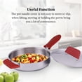thumbnail image 4 of VONKY 3 Pieces Handle Protector Heat-insulated Pan Grip Sleeve Protective Silicone Wear-resistant Kitchen Accessory Cookware red, 4 of 6