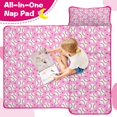 thumbnail image 4 of Pink Baseballs Pattern Toddler Nap Mats for Kids Preschool,Sleeping Mat Bag or Kids,Toddler Sleeping Bag,Toddler Nap Mat or Daycare, 4 of 6