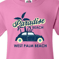 thumbnail image 4 of Inktastic Paradise Beach in West Palm Beach with Palm Trees and Car Youth T-Shirt, 4 of 5