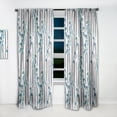 thumbnail image 2 of Designart 'Retro Lilies Flowers' Mid-Century Modern Curtain Panel, 2 of 5