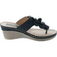 thumbnail image 6 of Gc Shoes Women's Sydney Rosette Slide Wedge Sandals, 6 of 7