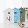 thumbnail image 4 of serony Cuckoo Telling Time Silent 2-arm Sweeping Wall Clock Bedside Clock Blue, 4 of 9