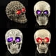 thumbnail image 5 of Estatua de cabeza de esqueleto de Halloween con luces LED, novedad, figura de cabeza de esqueleto de resina, accesorios para casa encantada, escritorio de mesa, decoración para el hogar y la Oficina, 5 of 6