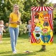 thumbnail image 4 of 2026 Carnival Toss Game Banner with Bean Bags, Circus Theme Party Decorations Toss Banner for Indoor Outdoor Activities, Hanging Bean Bag Toss Game Backdrop(55x30in) B, 4 of 6