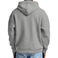 thumbnail image 6 of Waffle Knit Hoodies for Men Full Zip Hooded Cardigan with Pocket Lightweight Loose Fit Athletic Jackets 2026 Fall Outfits for Men(Grey,XXXL), 6 of 7