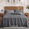 thumbnail image 2 of U by Bedsure Queen Sheets Set, 6 Pieces 18" Deep Pockets Soft Prewashed Microfiber Bed Sheets Set, Gray, 2 of 6