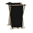 thumbnail image 6 of Household Essentials X-Frame Wood Laundry Hamper, Folding Wood Frame with Washable Poly-Cotton Bag, 6 of 7