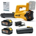 thumbnail image 5 of Cordless Leaf Blower Battery Powered Handheld, 170 MPH Electric Leaf Blower Includes 20V MAX TWO*4.0AH Battery & Fast Charger, Lightweight Lawn Blower High Speed Lawn Blower For Garden Yard Cleanup, 5 of 9