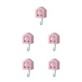 thumbnail image 3 of Advancent Colgador de pared Autoadhesivo Cocina Baño Gancho de almacenamiento Sin costuras Impermeable Sala de estar Organizador extraíble Rosa Type2 NO2, 3 of 6